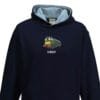 Class 20 D8059 Kids Navy Sky Blue Hoodie