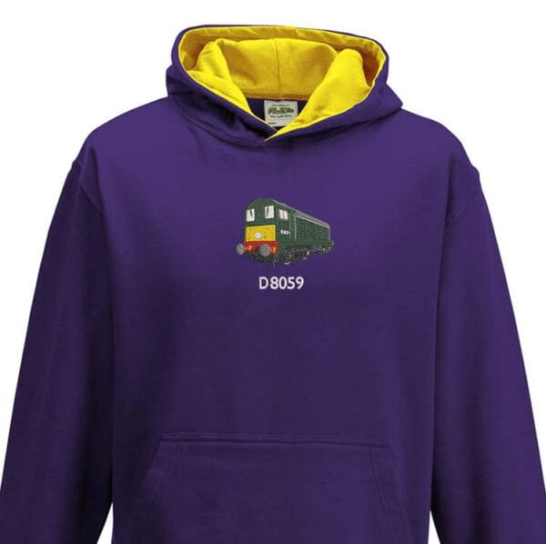 Class 20 D8059 Kids Purple Yellow Hoodie