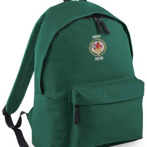 Lion and wheel logo Bottle Green Backpack