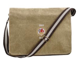 Lion and wheel logo Sand Messenger Bag