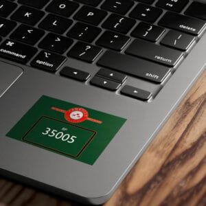 35005 data panel Sticker