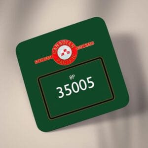 35005 data panel Cardboard Coaster