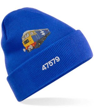 47579 Retro Royal Blue Cuffed Beanie