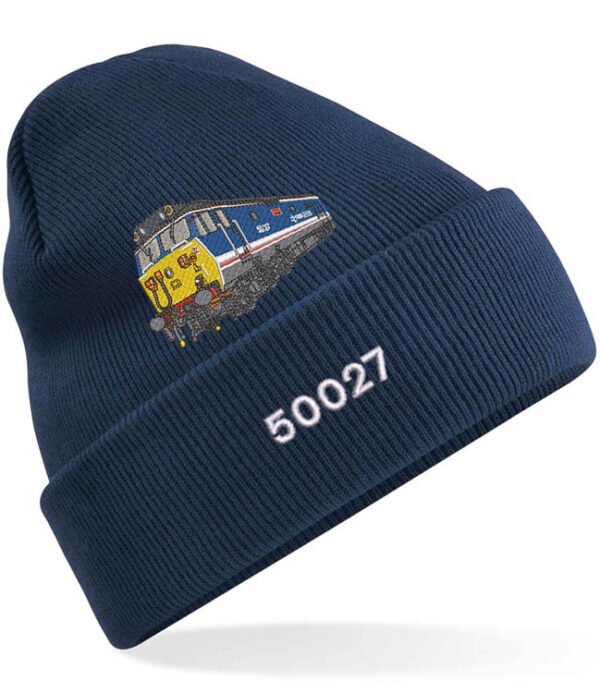 50027 NSE Navy Blue Cuffed Beanie