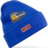 50027 NSE Royal Blue Cuffed Beanie with name
