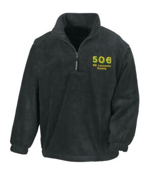 506 v2 Black Zip Neck Fleece