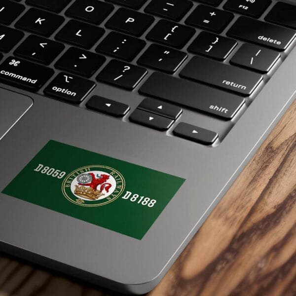 D8059/D8188 lion & wheel Sticker