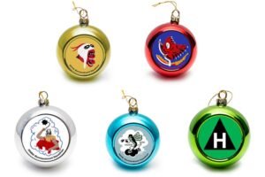 306th Bomb Group Squadron Christmas Tree Baubles Set of 10